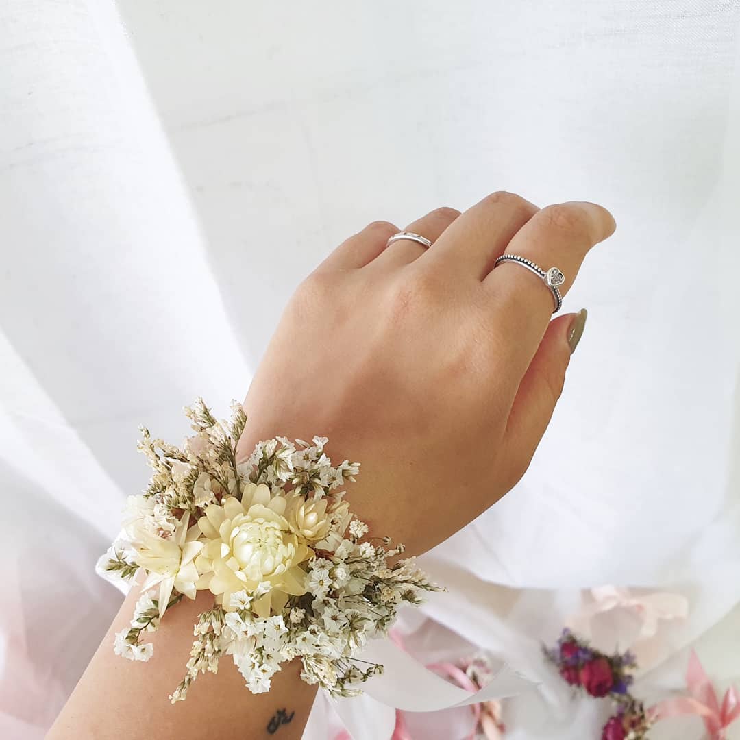 Wrist Corsage & Boutonniere Set