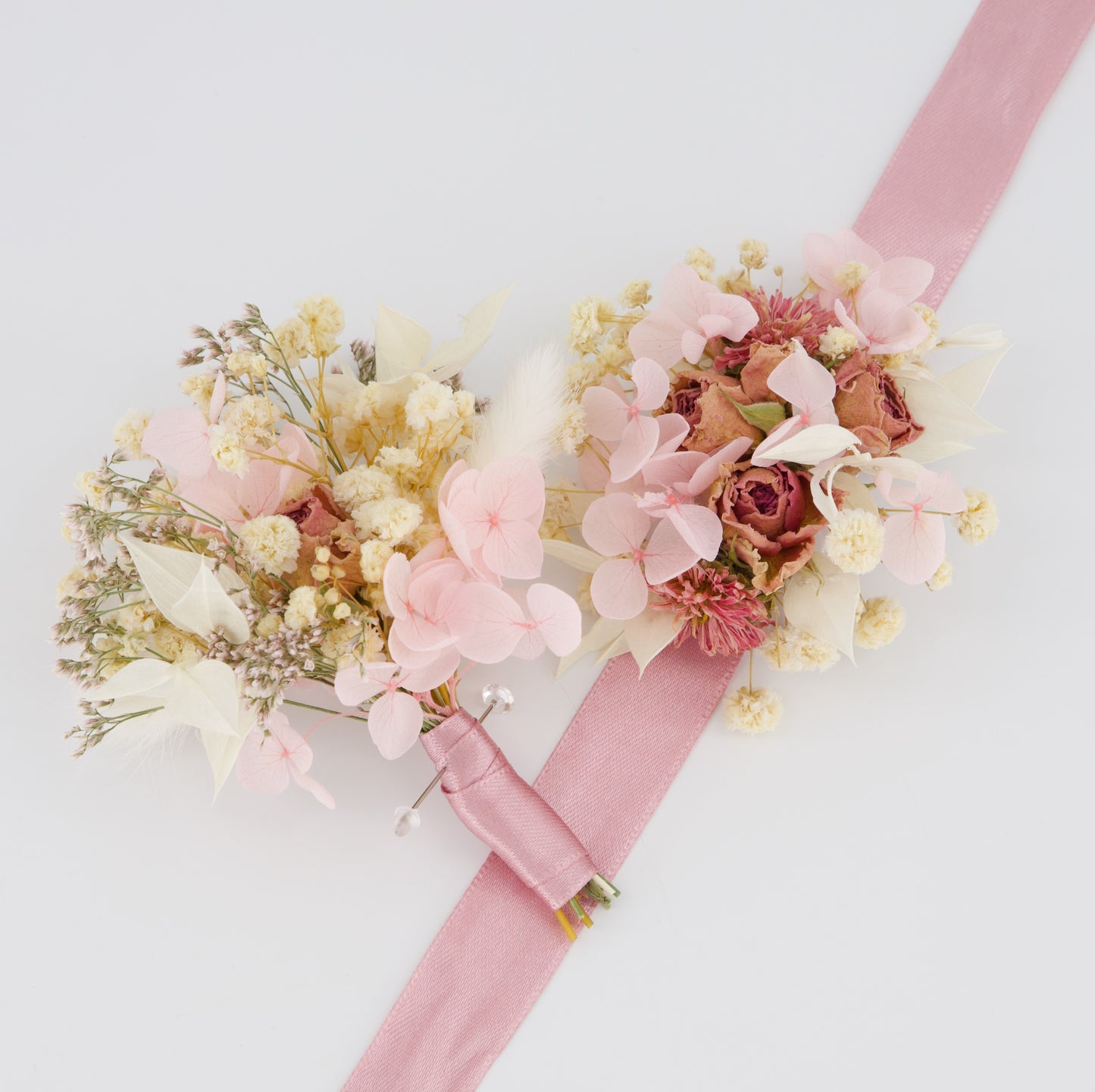Wrist Corsage & Boutonniere Set