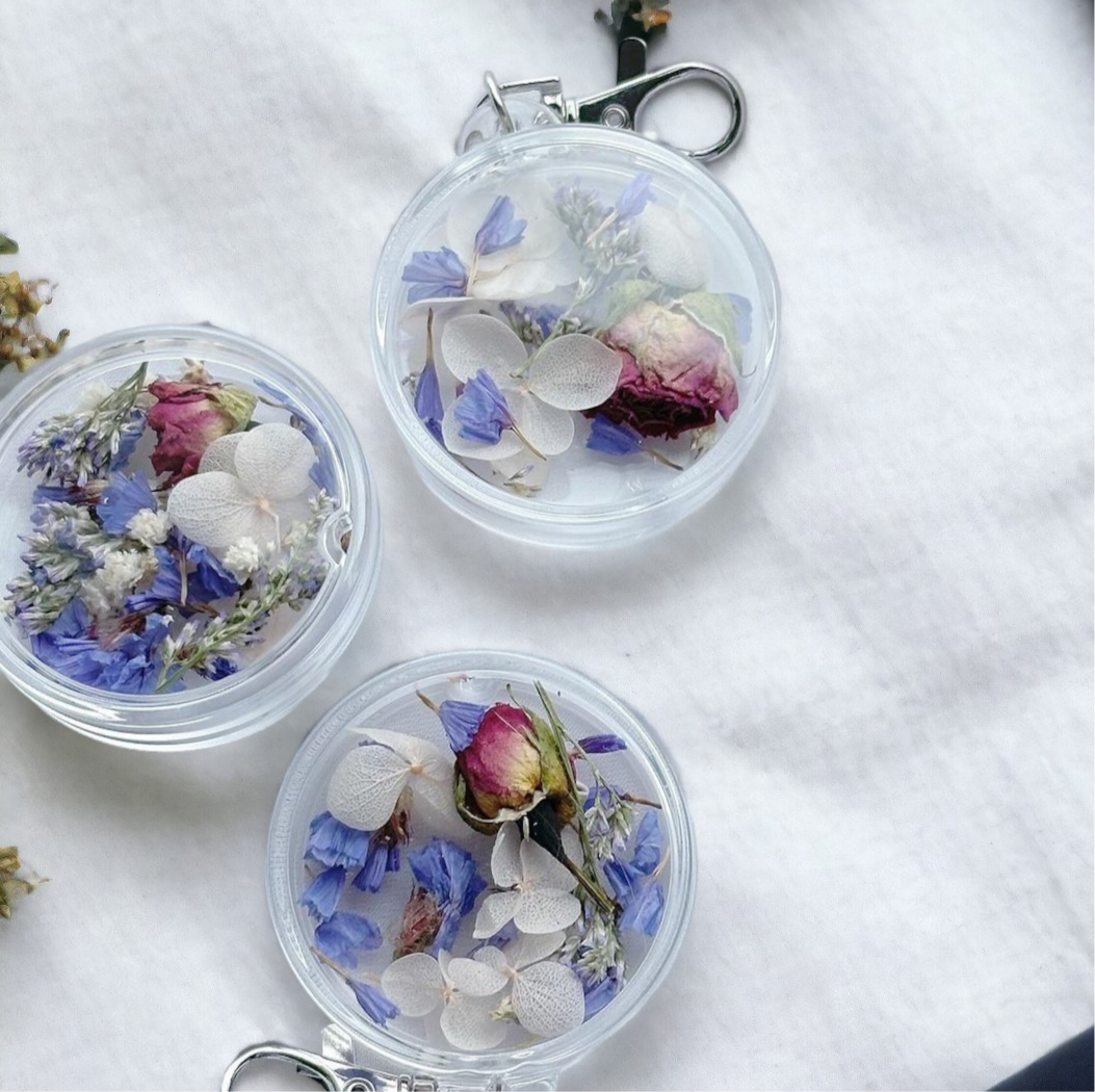 Dried Flower Keyring